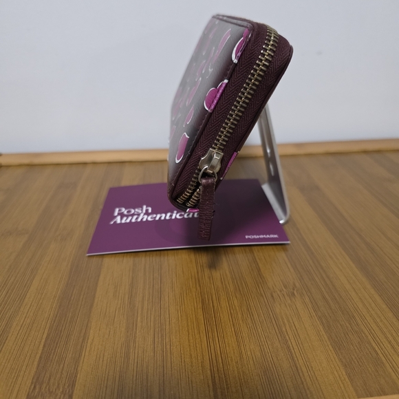 Gucci | Women's Heart Print Wallet - Purple and Pink - Picture 2 of 7